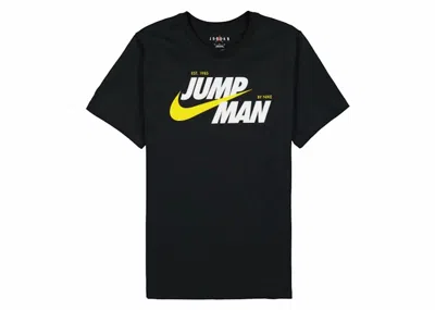 Pre-owned Jordan Men's  Jumpman Graphic Short Sleeve T-shirt In Black