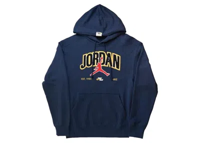 Pre-owned Jordan Men's  Jumpman Pullover Hoodie In Midnight Navy Blue