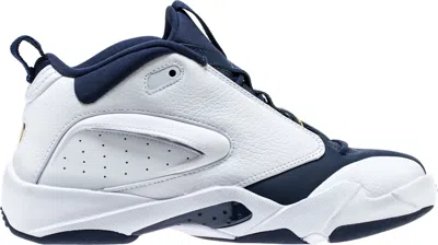 Pre-owned Jordan Men's  Jumpman Quick 23 Navy Maize Sneakers In White/midnight Navy Blue/varsity Maize