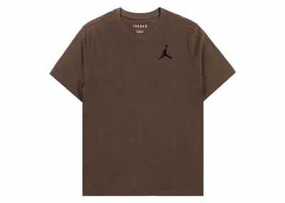 Pre-owned Jordan Men's  Jumpman Short Sleeve T-shirt In Brown/black In Multi