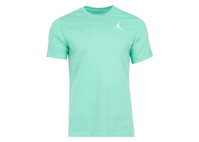 Pre-owned Jordan Men's  Jumpman Short Sleeve T-shirt In Emerald Rise/white