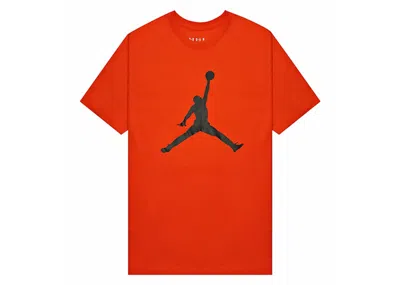 Pre-owned Jordan Men's  Jumpman Short Sleeve T-shirt In Orange