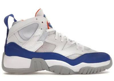 Pre-owned Jordan Men's  Jumpman Two Trey Hyper Royal Sneakers In White/safety Orange