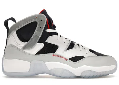 Pre-owned Jordan Men's  Jumpman Two Trey Olympic Sneakers In White/midnight Navy Blue/university Red