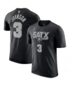 Jordan Men's  Keldon Johnson Black San Antonio Spurs 2022/23 Statement Edition Name And Number T-shir In Black