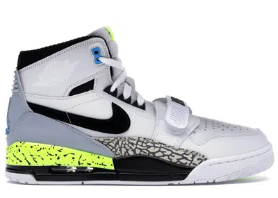 Pre-owned Jordan Men's  Legacy 312 Command Force Sneakers In White/black/volt