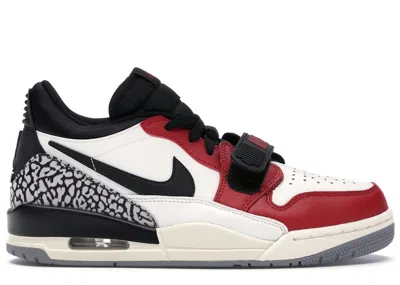 Pre-owned Jordan Men's  Legacy 312 Low Chicago Sneakers In Summit White/black/varsity Red