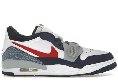 Pre-owned Jordan Men's  Legacy 312 Low Olympic Sneakers In White/varsity Red/midnight Navy Blue