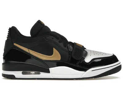Pre-owned Jordan Men's  Legacy 312 Low Sneakers In Black/white/metallic Gold In Multi