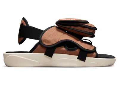 Pre-owned Jordan Men's  Long Sleeve Slide Sneakers In Archaeo Brown/hemp/light Orewood Brown