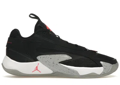 Pre-owned Jordan Men's  Luka 2 Bright Crimson Sneakers In Black/wolf Grey/white