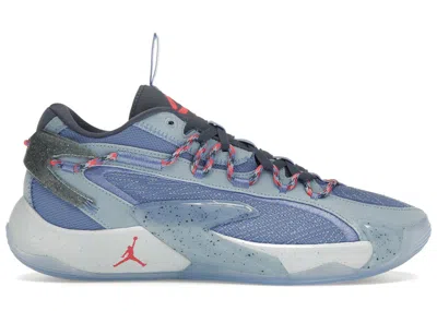Pre-owned Jordan Men's  Luka 2 Lake Bled Sneakers In Polar/bright Crimson/psychic Blue In Multi