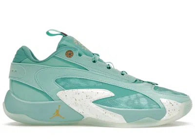Pre-owned Jordan Men's  Luka 2 Matador Sneakers In Tropical Twist/metallic Gold/washed Teal