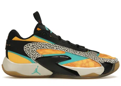 Pre-owned Jordan Men's  Luka 2 The Pitch Sneakers In Laser Orange/hyper Jade/black
