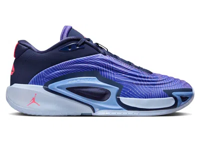 Pre-owned Jordan Men's  Luka 3 Sneakers In Purple Comet/midnight Navy/hydrogen Blue In Multi