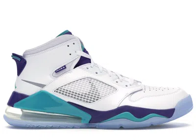 Pre-owned Jordan Men's  Mars 270 Grape Sneakers In White/reflective Silver/new Emerald