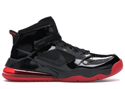 Pre-owned Jordan Men's  Mars 270 Patent Bred Sneakers In Black/gym Red/metallic Silver