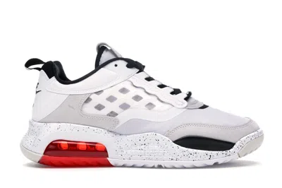 Pre-owned Jordan Men's  Max 200 Black Sneakers In White/challenge Red/vast Grey