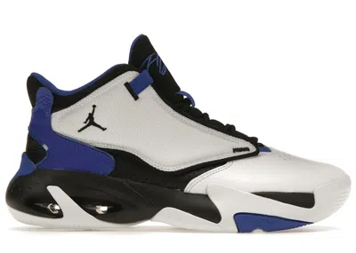 Pre-owned Jordan Men's  Max Aura 4 Sneakers In White/black/hyper Royal In Multi