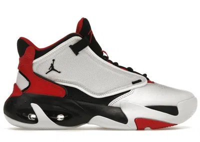 Pre-owned Jordan Men's  Max Aura 4 Sneakers In White/university Red/black