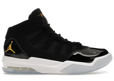 Pre-owned Jordan Men's  Max Aura Gold Sneakers In Black/university Gold/white In Multi