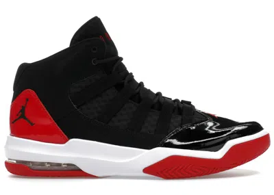 Pre-owned Jordan Men's  Max Aura Sneakers In Black/gym Red/white