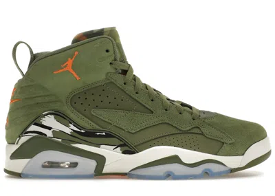 Pre-owned Jordan Men's  Mvp Sneakers In Sky Blue J Light Olive/bright Mandarin/black