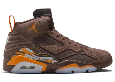 Pre-owned Jordan Men's  Mvp Sneakers In Track Brown/magma Orange/white In Multi