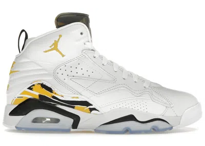 Pre-owned Jordan Men's  Mvp Sneakers In White/black/yellow Ochre