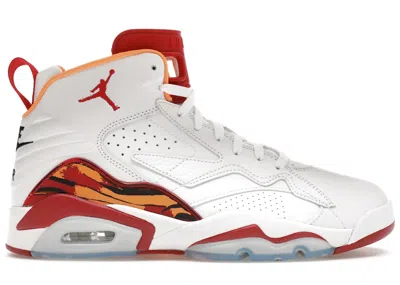 Pre-owned Jordan Men's  Mvp Sneakers In White/cardinal Red/vivid Orange In Multi