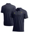 Jordan Men's  Navy Michigan Wolverines 2022 Coaches Performance Polo Shirt In Navy