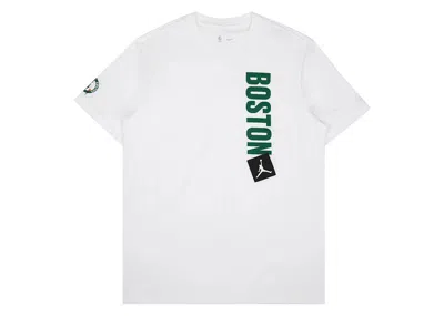 Pre-owned Jordan Men's  Nba Boston Celtics T-shirt In White
