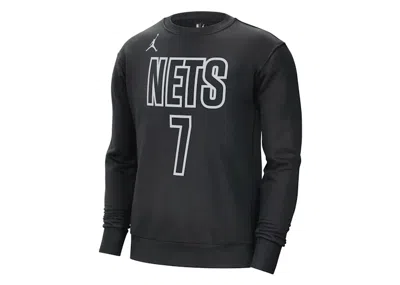 Pre-owned Jordan Men's  Nba Brooklyn Nets Kevin Durant Sweatshirt In Black