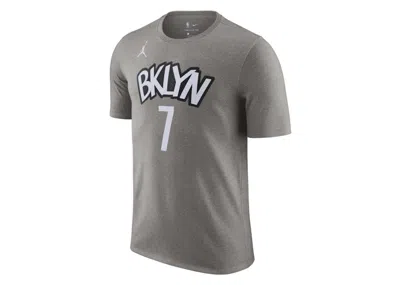 Pre-owned Jordan Men's  Nba Brooklyn Nets Kevin Durant T-shirt In Grey In Gray
