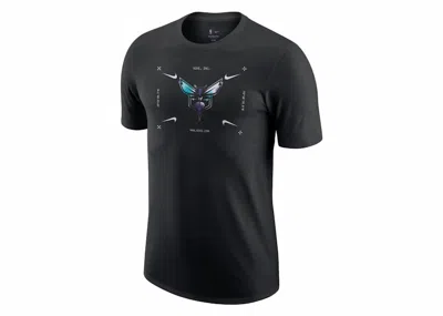 Pre-owned Jordan Men's  Nba Charlotte Hornets T-shirt In Black