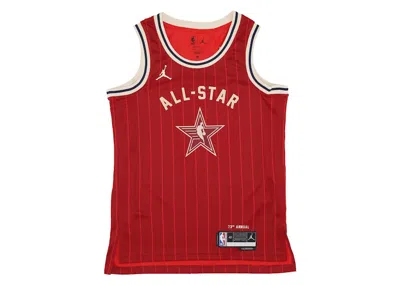 Pre-owned Jordan Men's  Nba Drifit All Star Tatum Jersey In Red