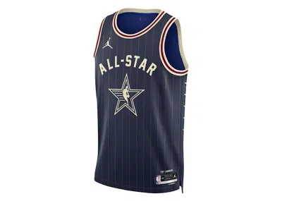 Pre-owned Jordan Men's  Nba Drifit Allstar James Jersey In Blue