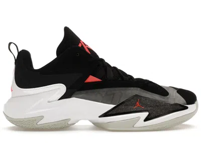 Pre-owned Jordan Men's  One Take 3 Bright Crimson Sneakers In Black/white/grey Fog In Multi