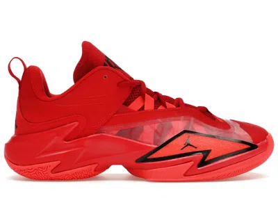 Pre-owned Jordan Men's  One Take 3 Sneakers In University Red/black/gym Red In Multi