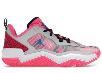 Pre-owned Jordan Men's  One Take 4 Game Royal Sneakers In White/pink Blast/photon Dust