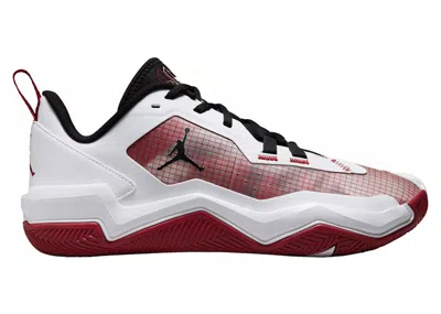 Pre-owned Jordan Men's  One Take 4 Sneakers In White/black/team Crimson In Multi