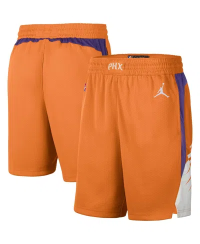 Jordan Men's  Orange And White Phoenix Suns 2020/21 Association Edition Performance Swingman Shorts In Orange,white