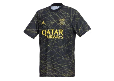 Pre-owned Jordan Men's  Paris Saintgermain 2022/23 Match Force Jersey In Black/tour Yellow