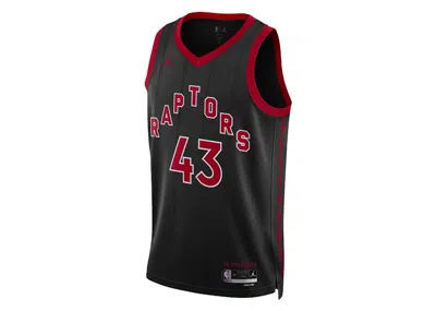 Pre-owned Jordan Men's  Pascal Siakam Toronto Raptors Drifit Jersey In Black