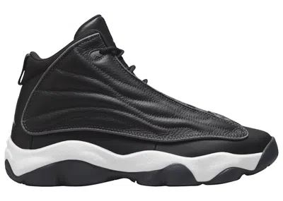 Pre-owned Jordan Men's  Pro Strong Sneakers In Black/white/metallic Dark Grey In Multi
