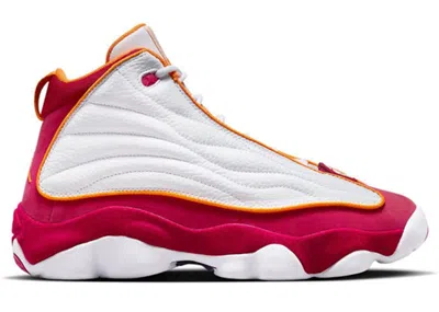 Pre-owned Jordan Men's  Pro Strong Sneakers In White/cardinal Red/vivid Orange