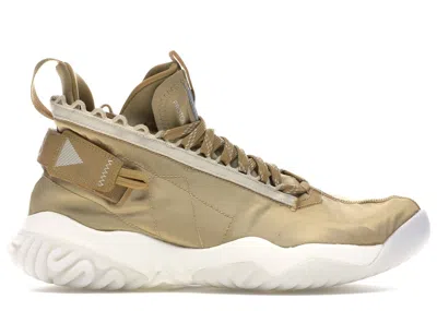 Pre-owned Jordan Men's  Proto React Sneakers In Light Cream/black/club Gold