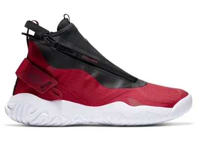 Pre-owned Jordan Men's  Proto React Z Sneakers In White/bright Crimson/black