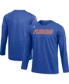Jordan Men's  Royal Florida Gators Team Practice Performance Long Sleeve T-shirt In Royal