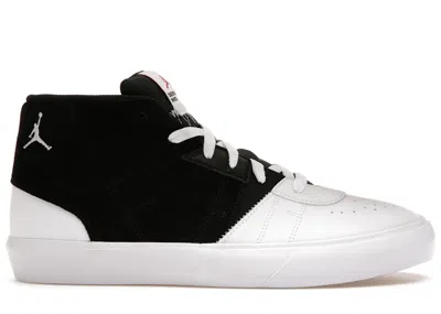 Pre-owned Jordan Men's  Series Mid White Sneakers In Black/university Red/gum Light Brown In Multi